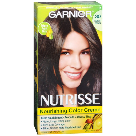 Garnier Nutrisse Haircolor - 30 Sweet Cola (Darkest Brown) - 1 EA