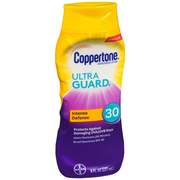 Coppertone Ultra Guard Sunscreen Lotion SPF 30 - 8 OZ