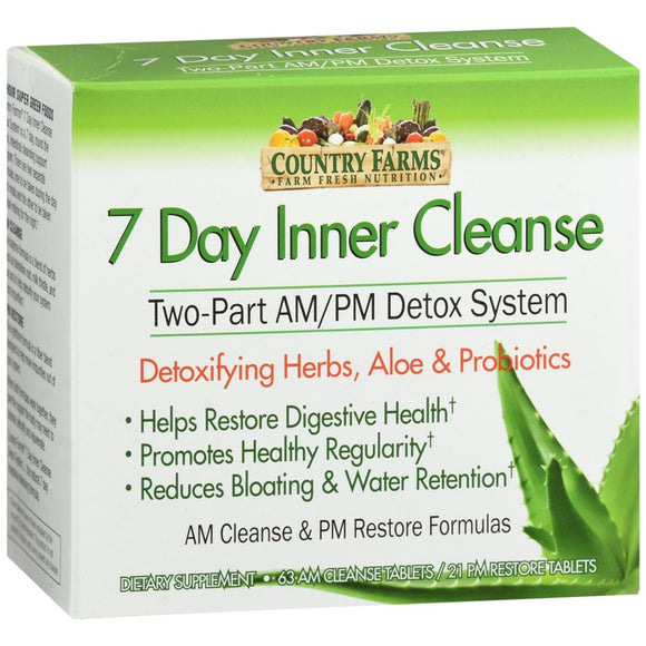 Country Farms 7 Day Inner Cleanse Two Part AM/PM Detox System - 1 EA