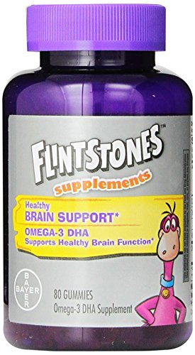 Flintstones Omega Gummies Supplement, Brain Support, 80 Count