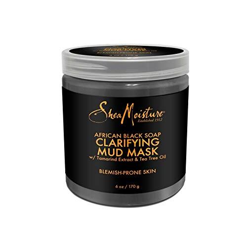 Shea Moisture African Black Soap Clarifying Mud Mask for Unisex, 6 Ounce