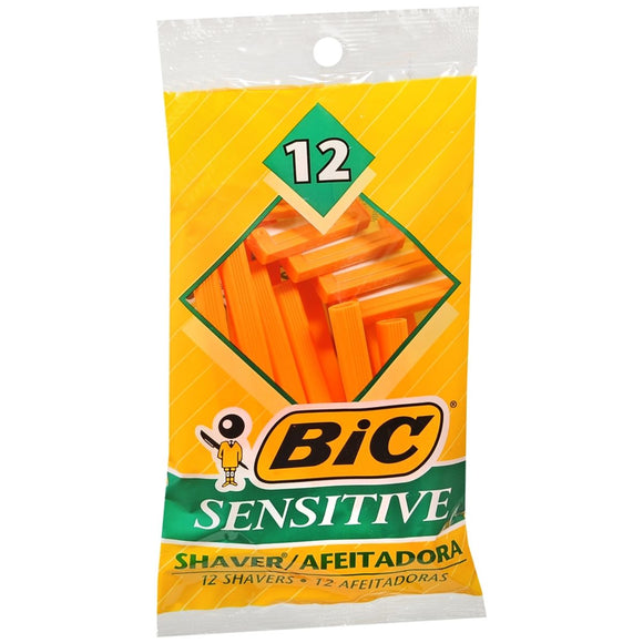 Bic Shavers Sensitive - 12 EA