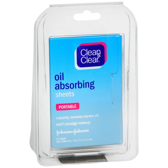 CLEAN & CLEAR Oil Absorbing Sheets - 50 EA