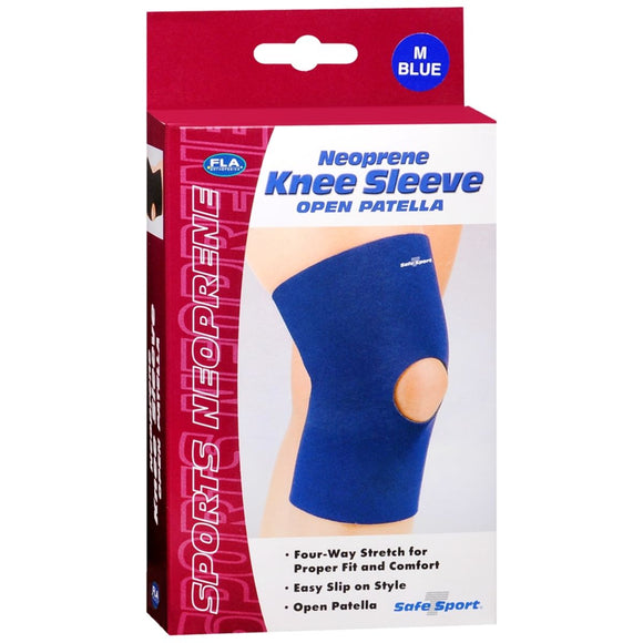 FLA ORTHOPEDICS Safe-T-Sport Neoprene Knee Sleeve Open Patella 37-373MDNVY - 1 EA