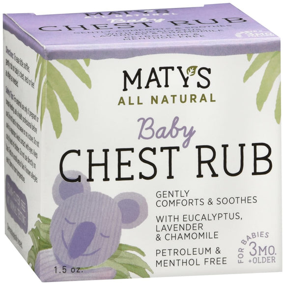 Maty's All Natural Baby Chest Rub - 1.5 OZ