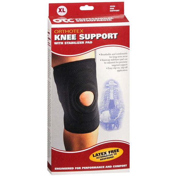 OTC Professional Orthopaedic Orthotex Knee Support with Stabilizer Pad Black Size XL 2546-XL 1 EA
