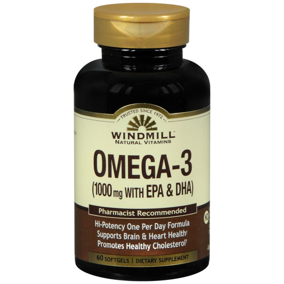 Windmill Omega-3 1000 mg with EPA & DHA Softgels - 60 CP