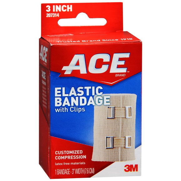 ACE Elastic Bandage with Clips 3 Inch - 1 EA