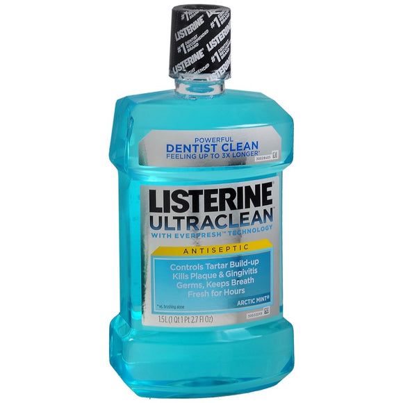 Listerine Ultraclean Antiseptic Mouthwash Arctic Mint - 1500 ML