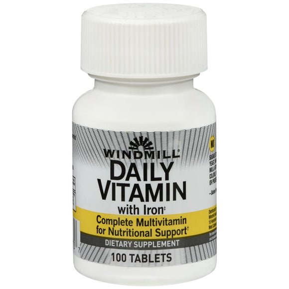 Windmill Daily Vitamin with Iron Tablets - 100 TB