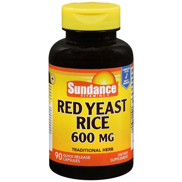 Sundance Red Yeast Rice 600 mg Quick Release Capsules - 90 CP