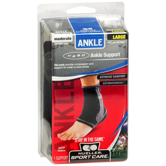 Mueller Sport Care Hg80 Ankle Support Moderate Large Black 49913 1 EA