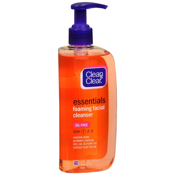 Clean & Clear Essentials Foaming Facial Cleanser - 8 OZ