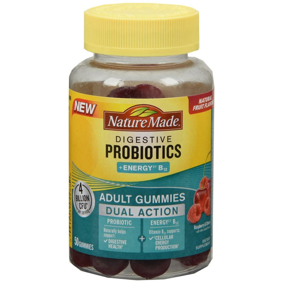 Nature Made Digestive Probiotics + Energy Adult Gummies - 50 EA