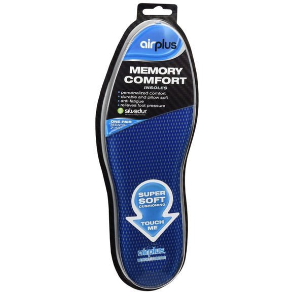 Airplus Memory Comfort Insoles Men's 7-13 1 pr