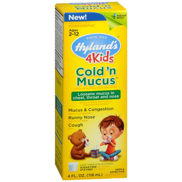 Hyland's 4 Kids Cold 'n Mucus Liquid - 4 OZ