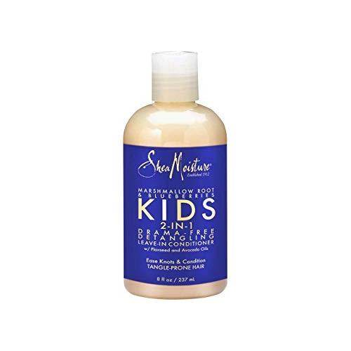 SheaMoisture Marshmallow Root & Blueberries Kids 2-in-1 Detangling Leave-in Conditioner, 8 fl oz