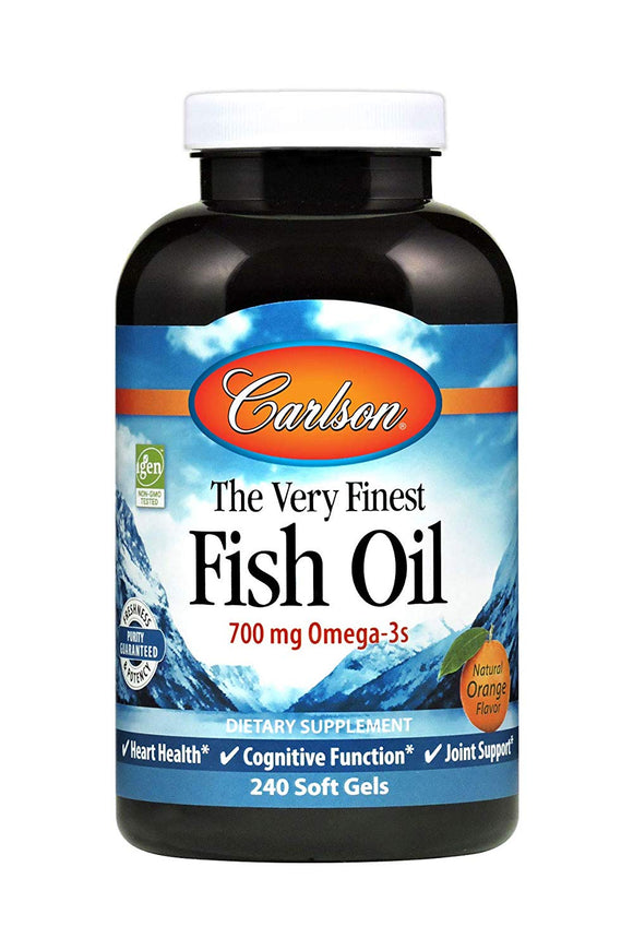 The Very Finest Fish Oil Orange 240 Soft Gels