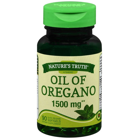 Nature's Truth Oil Of Oregano 1500mg Quick Release Softgels - 90 CP