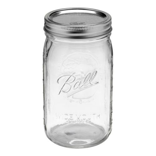 Ball Mason Jar-32 oz. Clear Glass Wide Mouth