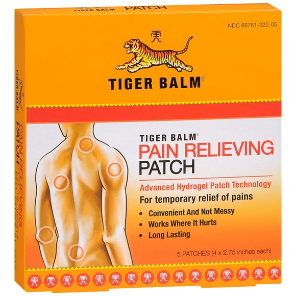 Tiger Balm Pain Relieving Patch - 5 EA