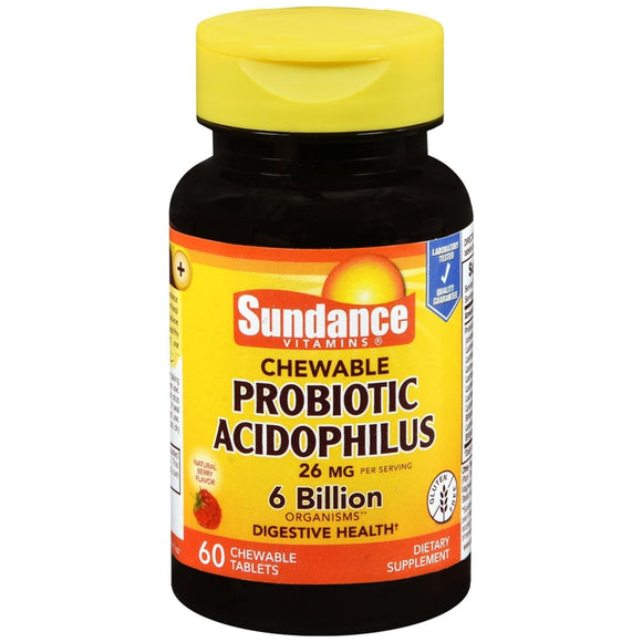 Sundance Probiotic Acidophilus Chewable Tablets - 60 TB