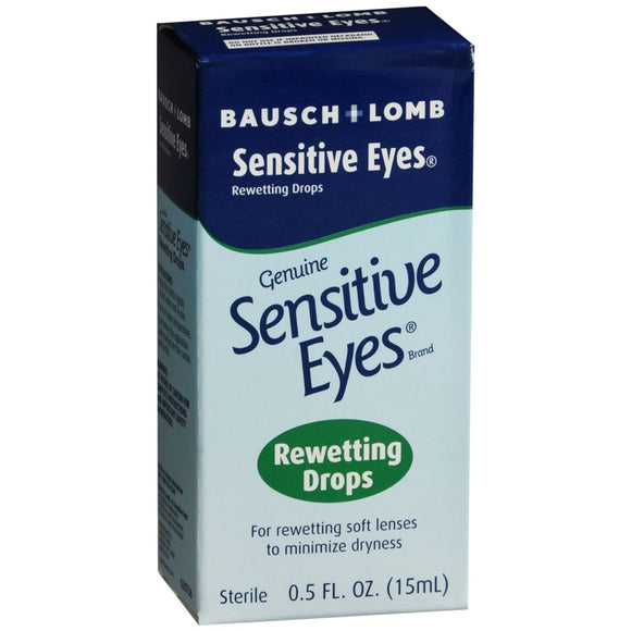 Bausch + Lomb Sensitive Eyes Rewetting Drops - 0.5 OZ