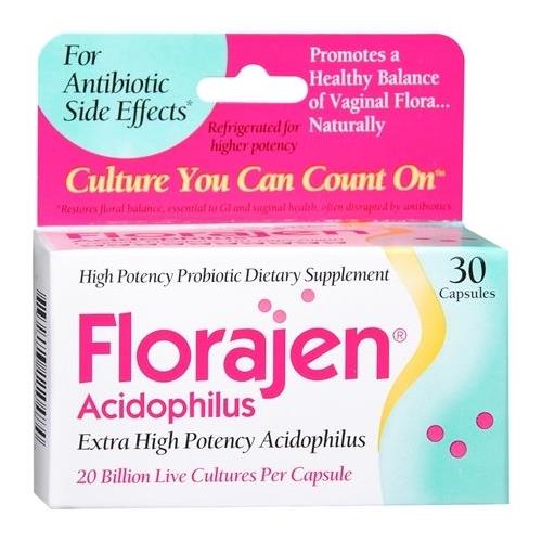 Florajen Acidophilus Capsules 30 CP - Buy Packs and Save (Pack of 3)