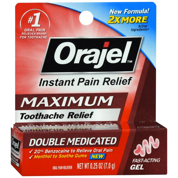 Orajel Maximum Toothache Relief Gel - 0.25 OZ