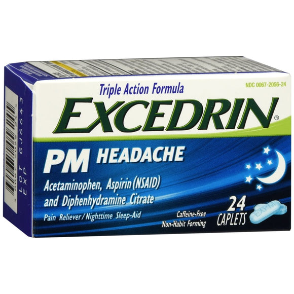 Excedrin PM Headache Caplets - 24 CP