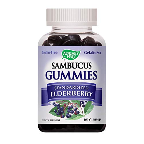 Sambucus Elderberry Gummies Herbal Supplements, 60 Count