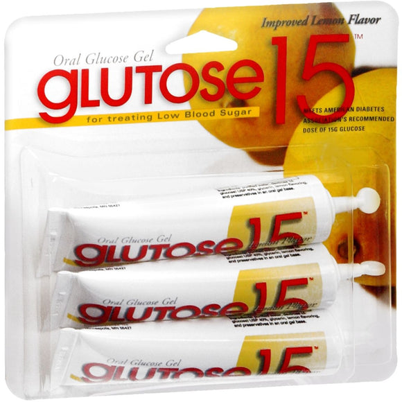 Glutose15 Oral Glucose Gel Lemon Flavor - 45 GM