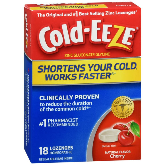 COLD-EEZE Lozenges Natural Cherry Flavor - 18 EA