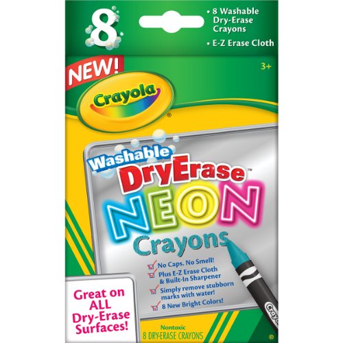 D/ERASE  8CT NEON CRAYONS  24PK