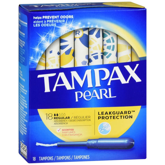 Tampax Pearl Tampons Regular Absorbency Scented - 18 EA