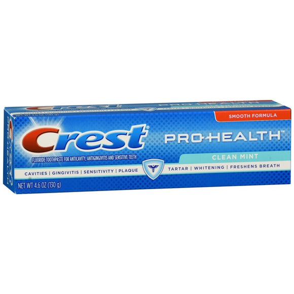 Crest Pro-Health Toothpaste Smooth Formula Clean Mint - 4.6 OZ