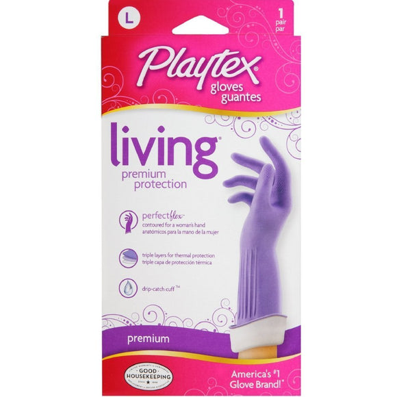 Playtex Gloves Living Premium Protection, Large 1 Pair