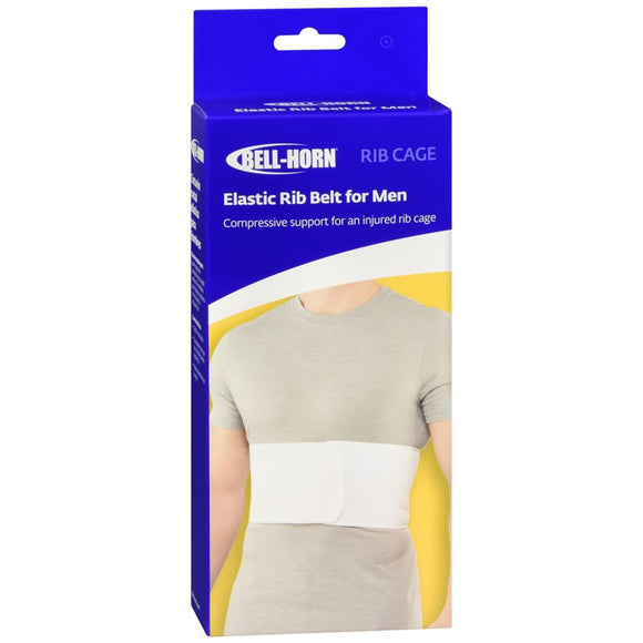 Bell-Horn Elastic Rib Belt for Men White Universal 89050 - 1 EA