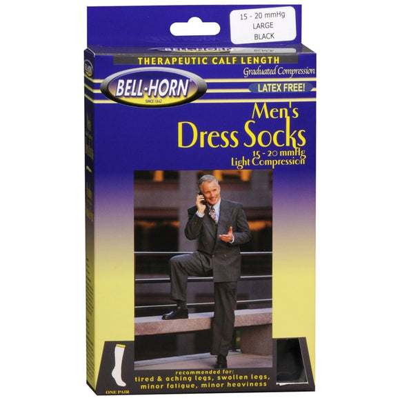 Bell-Horn Men's Dress Socks Light Compression 11503 - 1 PR