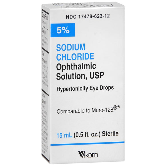 Akorn Sodium Chloride Solution Eye Drops - 15 ML