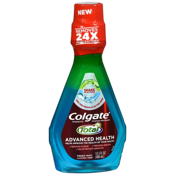 Colgate Total Advanced Health Antigingivitis Antiplaque Mouthwash Fresh Mint - 13.5 OZ