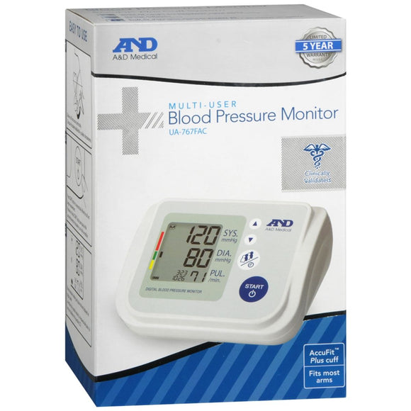 A&D Medical Multi-User Blood Pressure Monitor - 1 EA