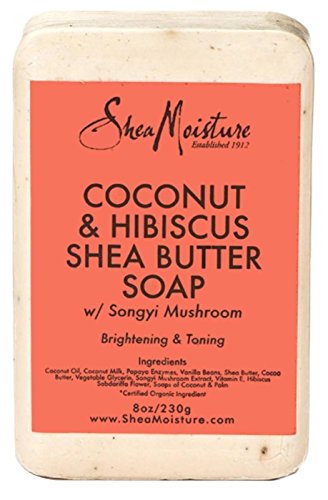 Shea Moisture Coconut Hibiscus Bar Soap, 8 Ounce