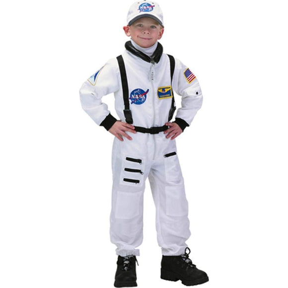 Jr. Astronaut Suit w/Embroidered Cap, size 2/3 (White)