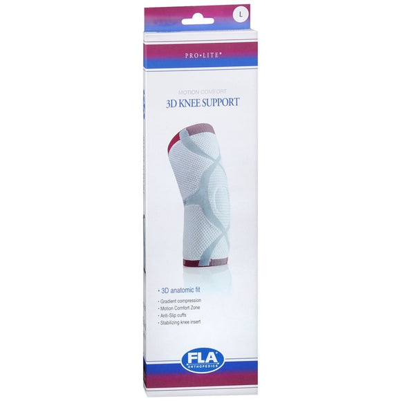 FLA ORTHOPEDICS ProLite White 3D Knee Support Large 75888-04 - 1 EA