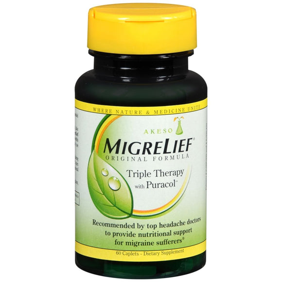 MigreLief Original Formula Caplets - 60 CP