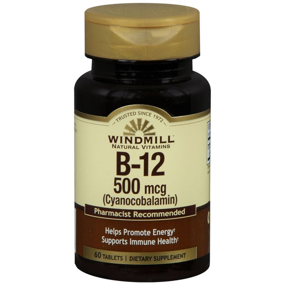 Windmill Vitamin B-12 500 mcg Tablets - 60 TB