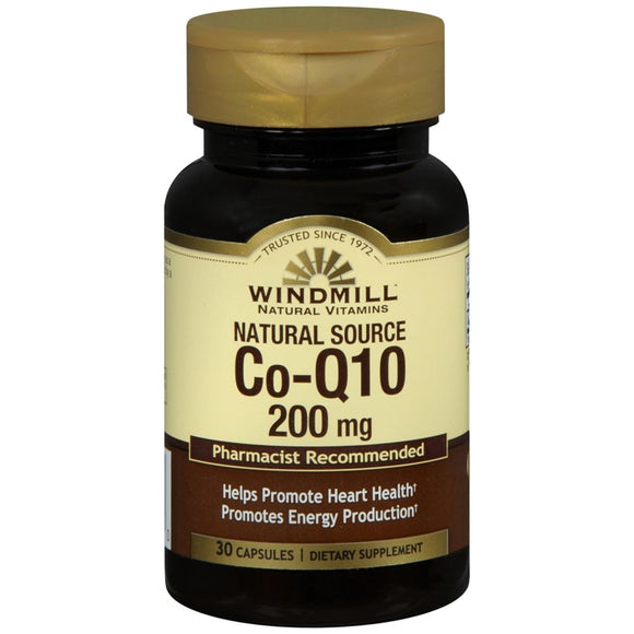 Windmill Co-Q10 200 mg Capsules Natural Source - 30 CP