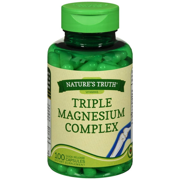 Nature's Truth Triple Magnesium Complex Quick Release Capsules - 100 CP