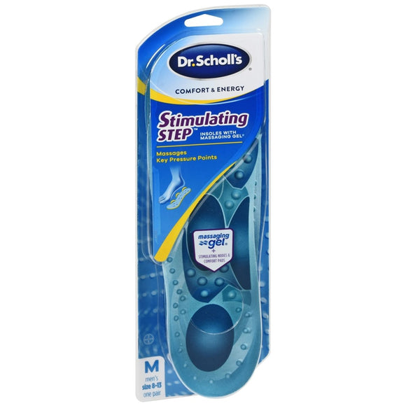 Dr. Scholl's Comfort & Energy Stimulating Step Insoles With Massaging Gel Men's 8-13 - 1 PR